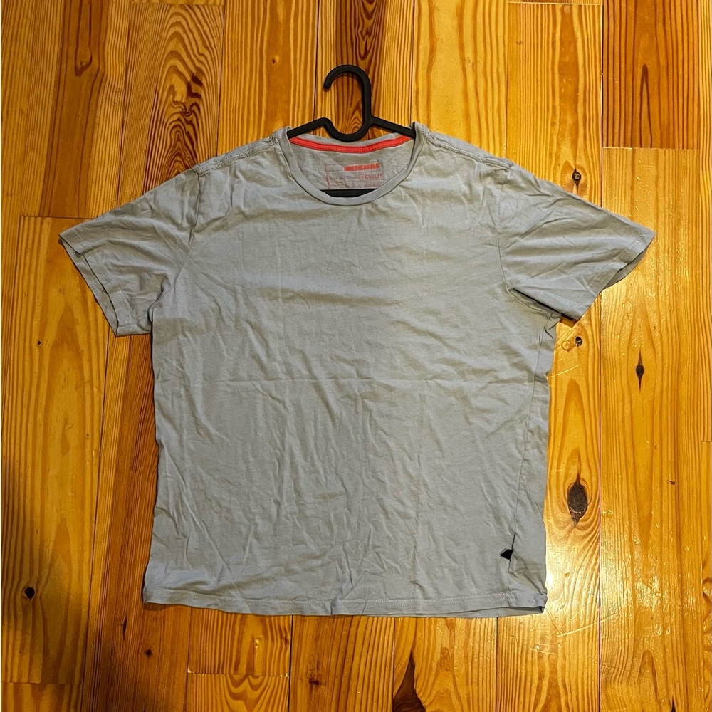 Gray Short Sleeve Tee with Crew Neck